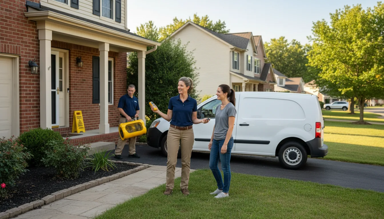 Residential water damage restoration in Monahans, TX